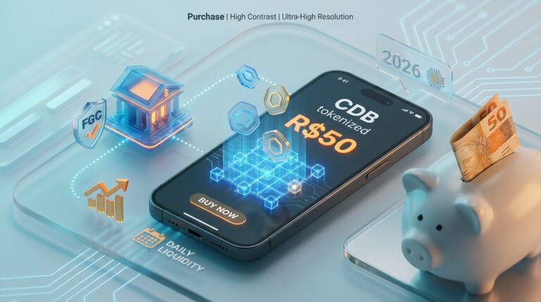Reserva de Emergência com R$50: CDB Tokenizado em 2026
